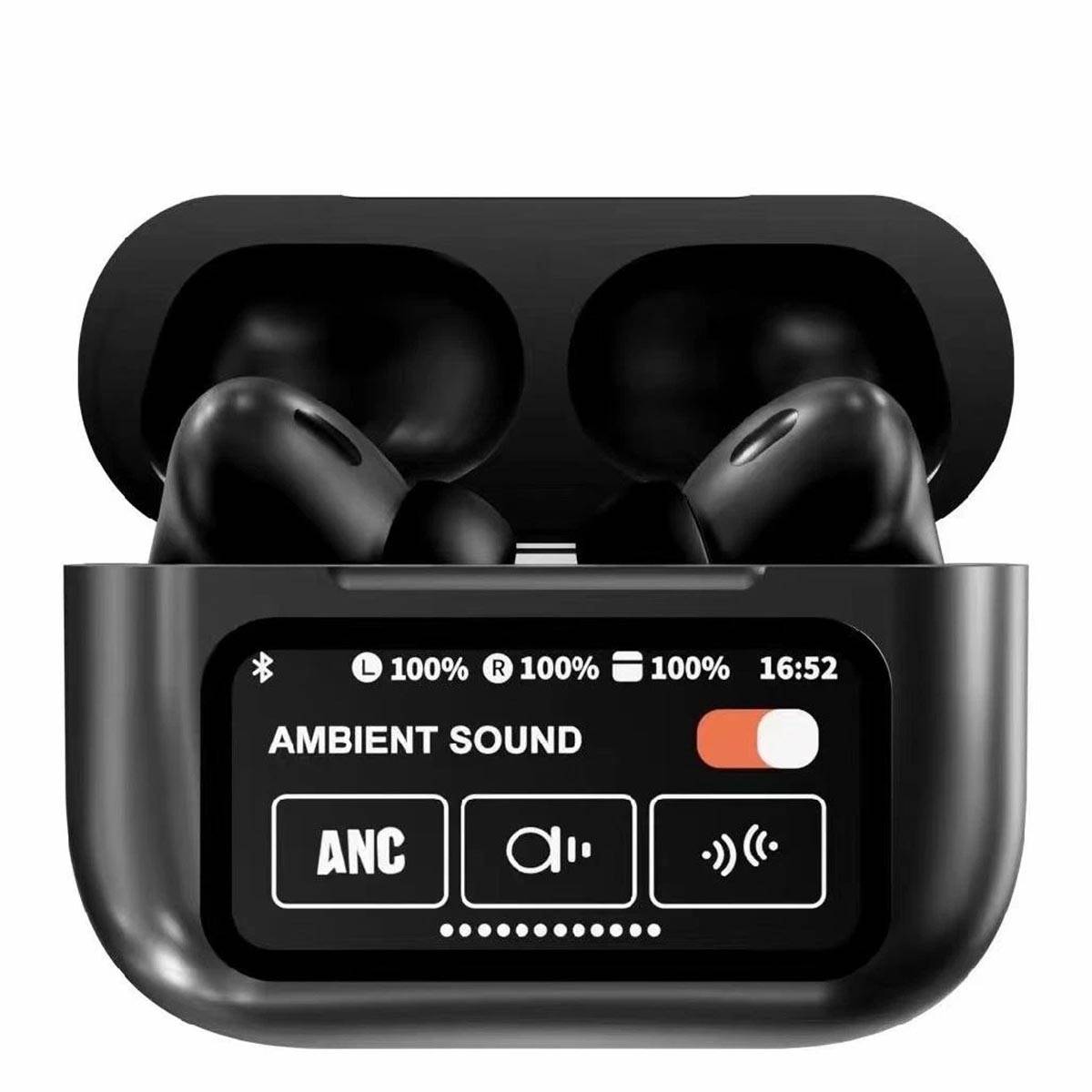 سماعات Airpods Pro A9 LED تعمل باللمس - سماعات أذن ANC+ENC لإلغاء الضوضاء