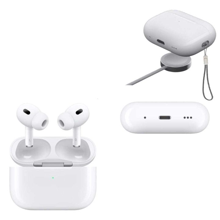سماعات Airpods Pro 2 - سماعات أذن عالية الجودة - إلغاء الضوضاء النشط + بطارية طويلة الأمد + صوت واضح