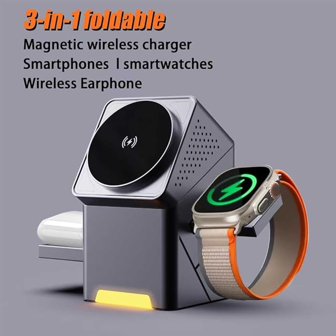 3-in-1 Magnetic Wireless Charger - شاحن لاسلكي مغناطيسي 3 في 1