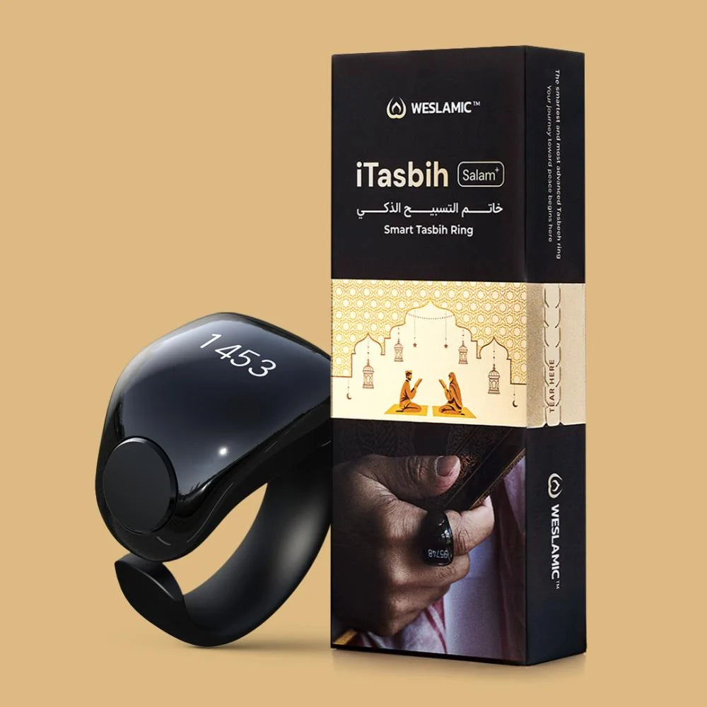 عداد حلقات التسبيح الرقمي الذكي بشاشة OLED ومزامنة التطبيقات 