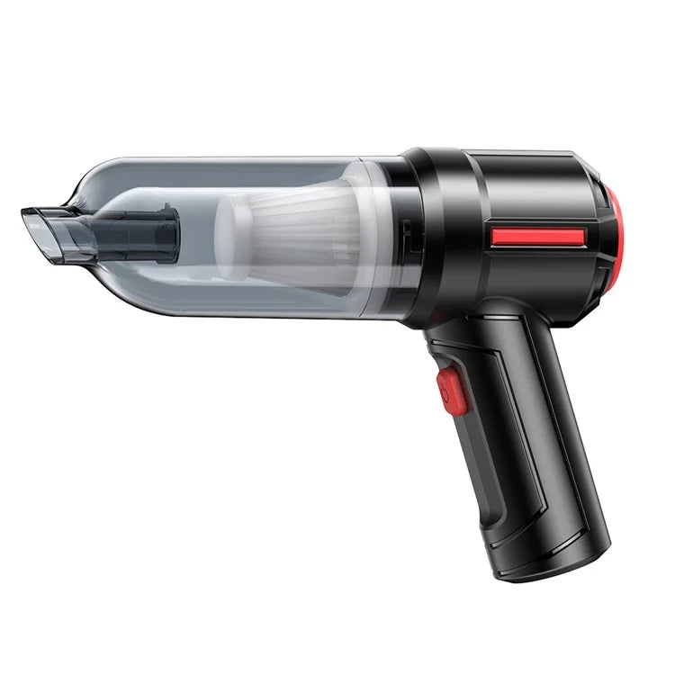 مكنسة كهربائية يدوية قوية VC03 - مكنسة كهربائية لاسلكية قابلة لإعادة الشحن للسيارة والمنزل مع فلتر قابل للغسل