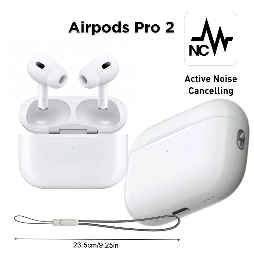 Apple Airbuds Pro الجيل الثاني – Master Copy بجودة عالية مع إلغاء الضوضاء + شحن مجاني