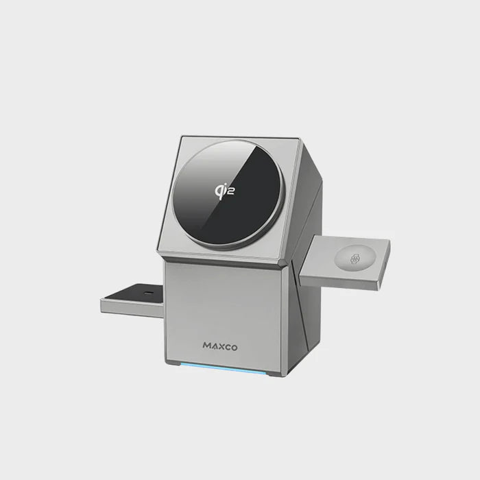 شاحن لاسلكي مغناطيسي 3 في 1 - محطة شحن سريعة محمولة 