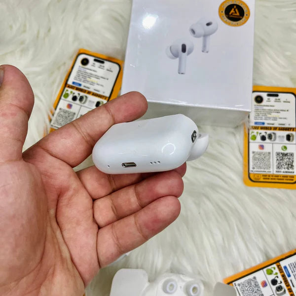 سماعات Airpods Pro 2 - سماعات أذن عالية الجودة - إلغاء الضوضاء النشط + بطارية طويلة الأمد + صوت واضح