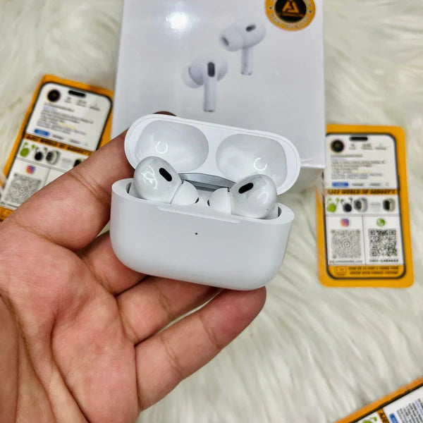 سماعات Airpods Pro 2 - سماعات أذن عالية الجودة - إلغاء الضوضاء النشط + بطارية طويلة الأمد + صوت واضح