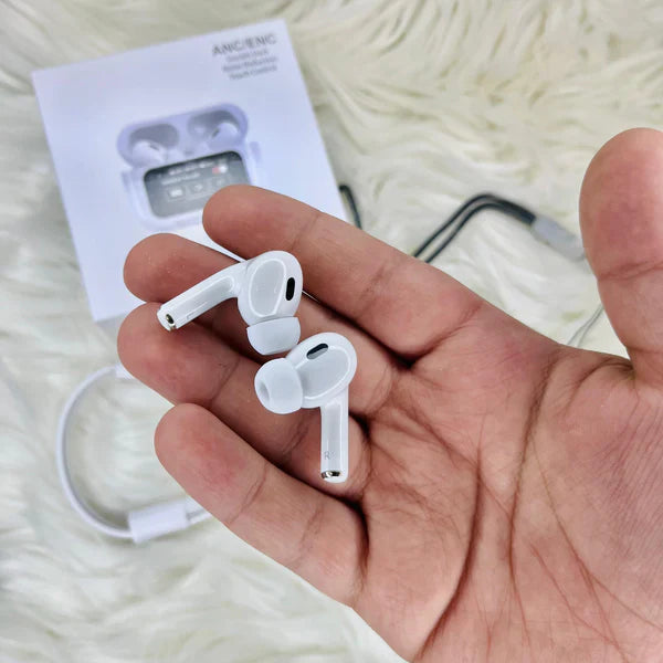 سماعات Airpods Pro A9 LED تعمل باللمس - سماعات أذن ANC+ENC لإلغاء الضوضاء