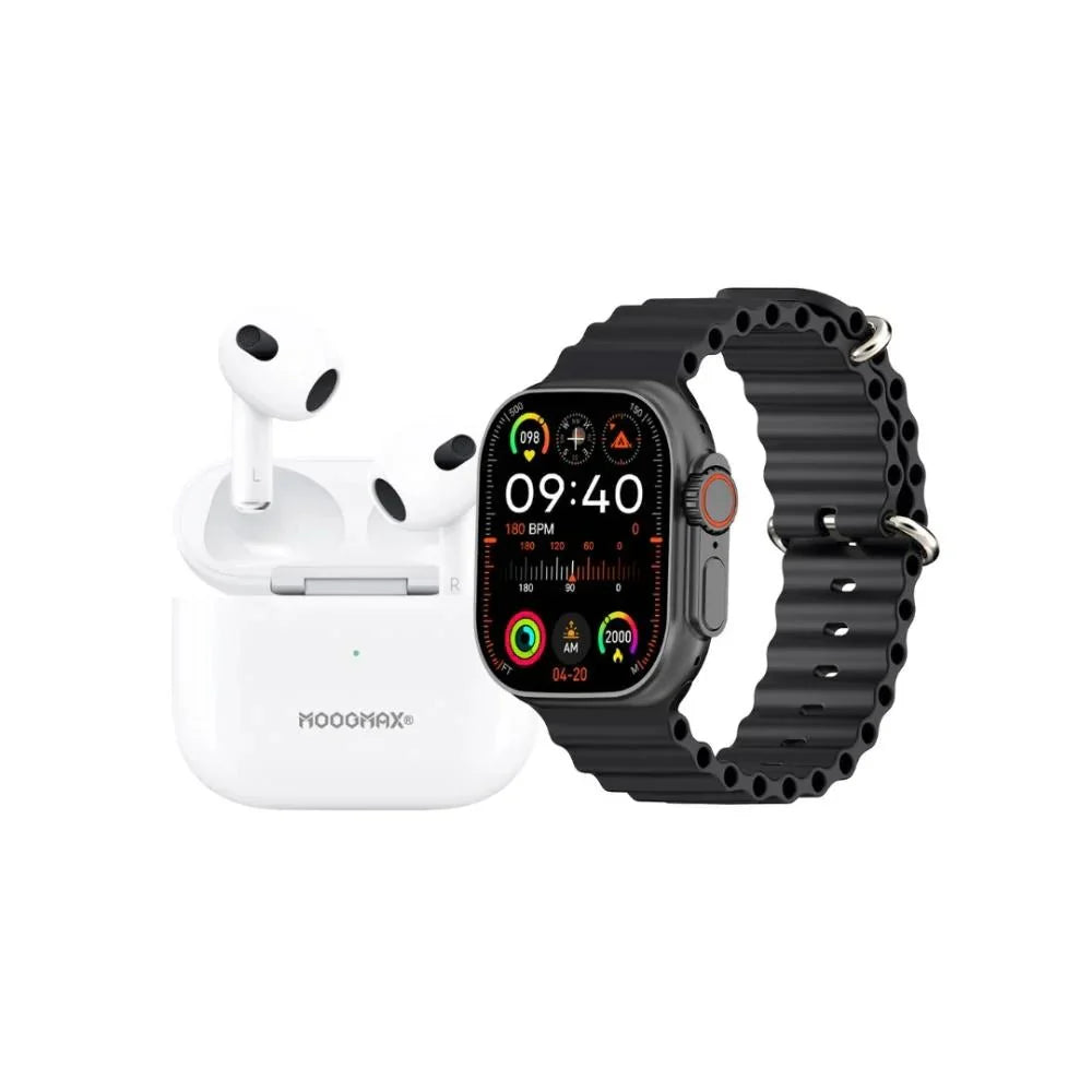 ساعة موج ماكس الذكية ألترا الجيل الثاني - مكالمات بلوتوث، أوضاع رياضية، مقاومة للماء