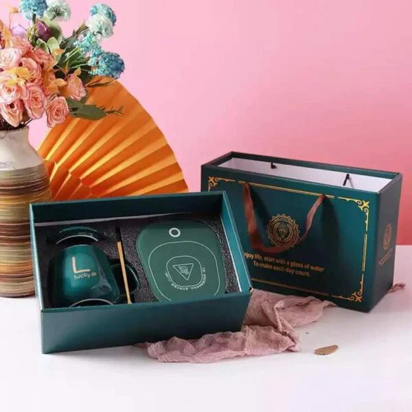 صينية تسخين أكواب القهوة الكهربائية - استمتع بقهوة دافئة في أي وقت وفي أي مكان مع قاعدة تسخين آمنة