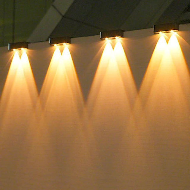 مصباح حائط LED يعمل بالطاقة الشمسية - مستشعر حركة، مقاوم للماء، مصباح خارجي موفر للطاقة