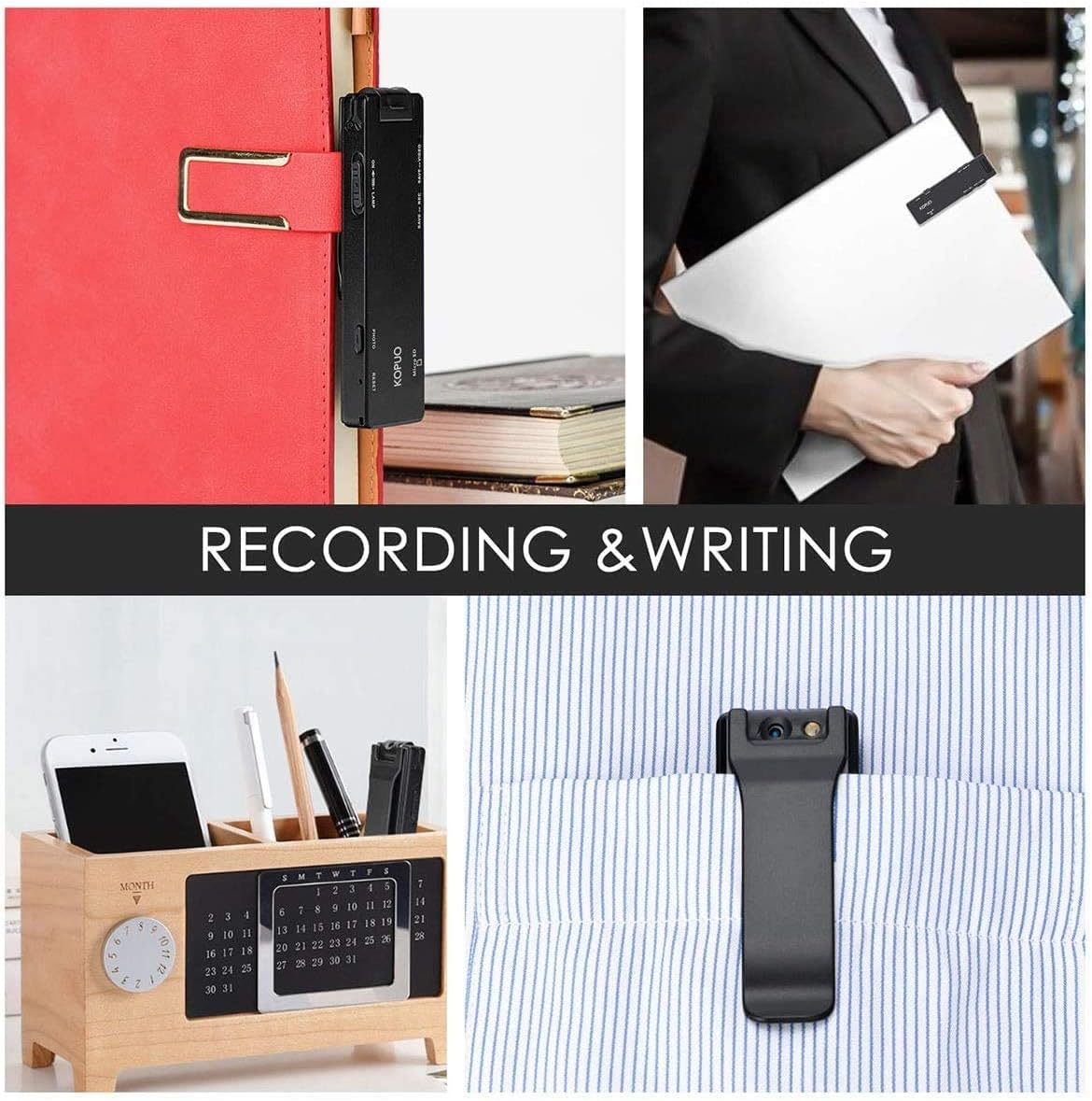 كاميرا جيب صغيرة - تسجيل عالي الدقة، وكشف الحركة، ورؤية ليلية