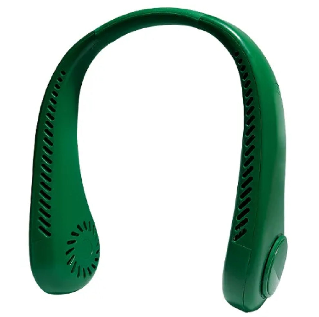 مروحة رقبة محمولة معلقة - قابلة لإعادة الشحن عبر USB، تبريد بدون استخدام اليدين، 3 سرعات