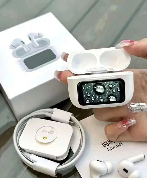 سماعات Airpods Pro A9 LED تعمل باللمس - سماعات أذن ANC+ENC لإلغاء الضوضاء